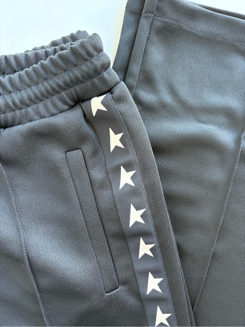 Golden Goose Black Track Pants with Star Detail, Size Small Streetwear Rich Mom - Picture 7 of 16
